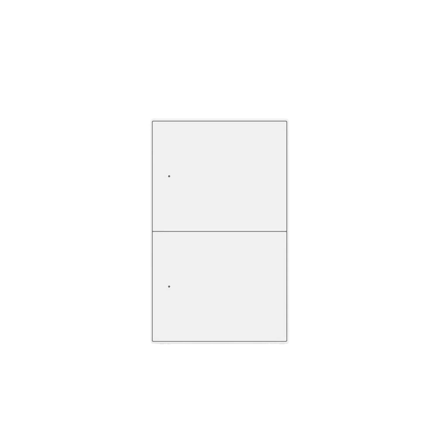 Zemismart - US Push Switch 2x4 Aluminium 2-Channel White (Tuya Zigbee)