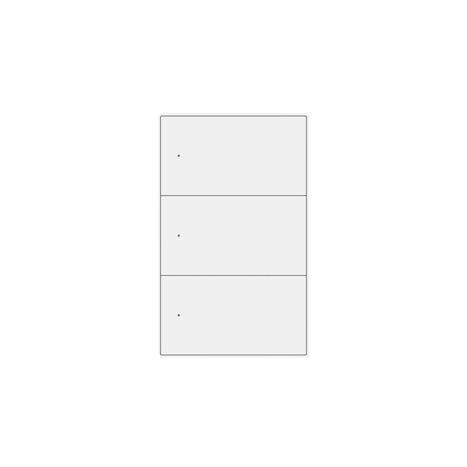Zemismart - US Touch Switch 2x4 PVC 3-Channel White (Matter)