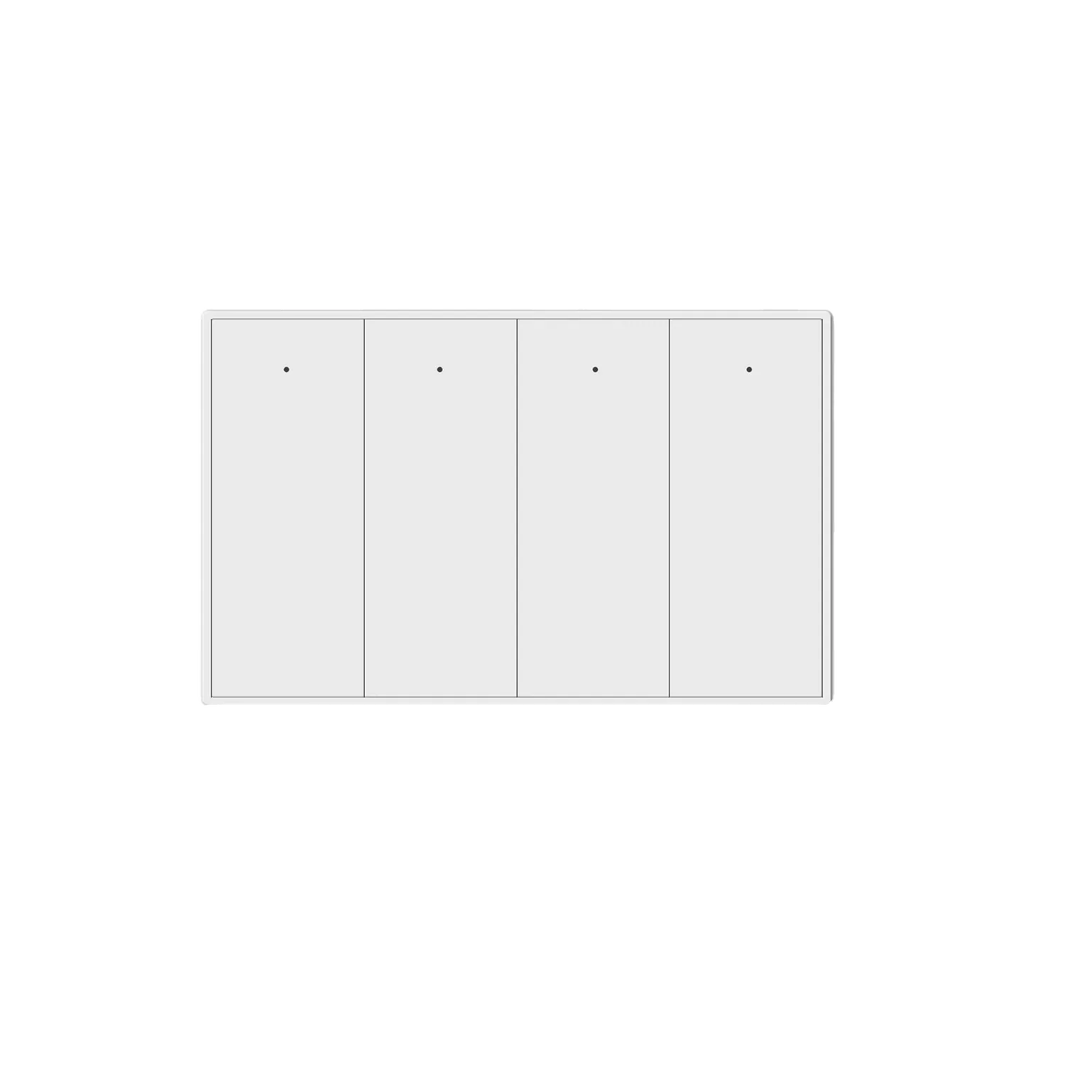 Zemismart - US Touch Switch 2x4 PVC 4-Channel Black (Matter)