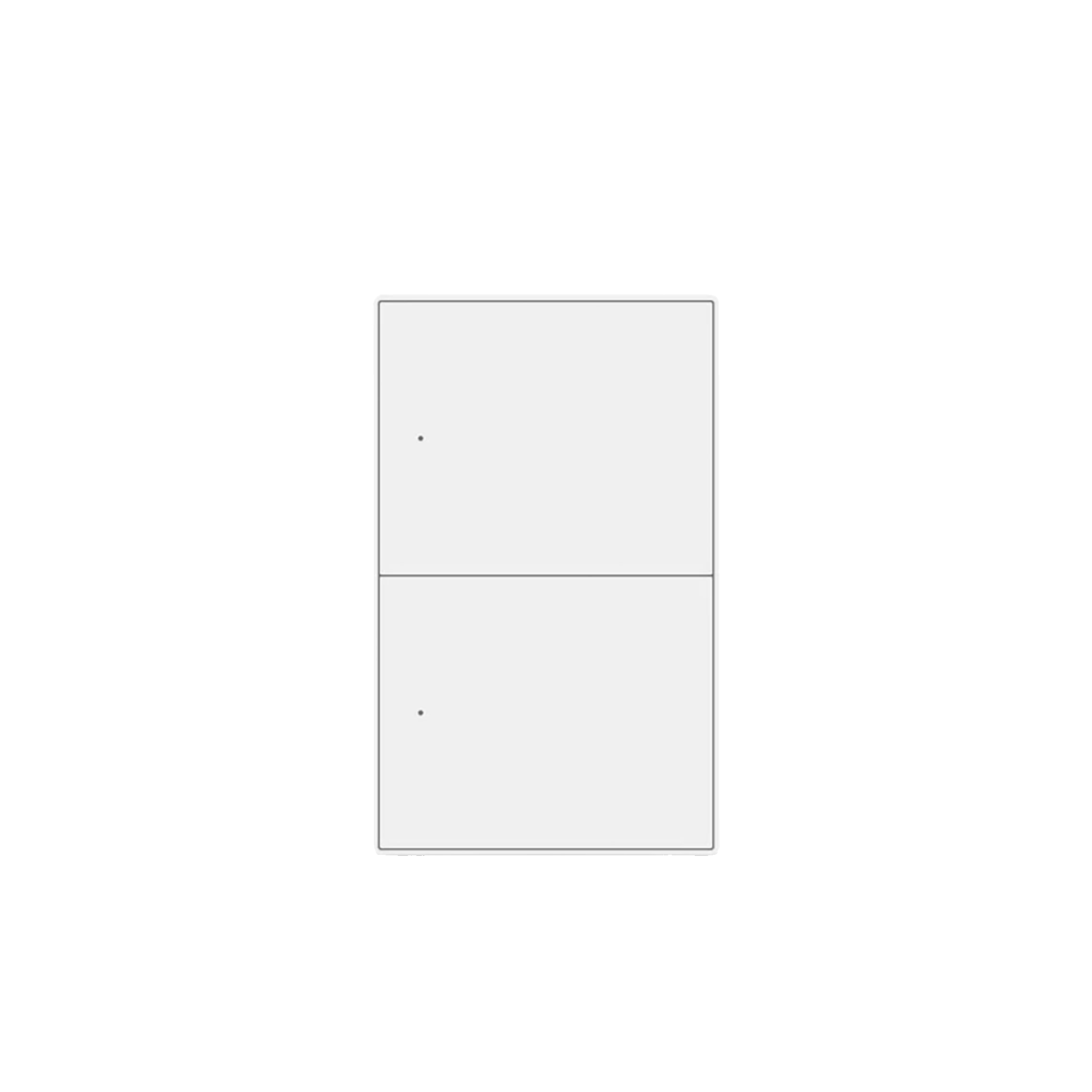 Zemismart - US Push Switch 2x4 Aluminium 2-Channel White