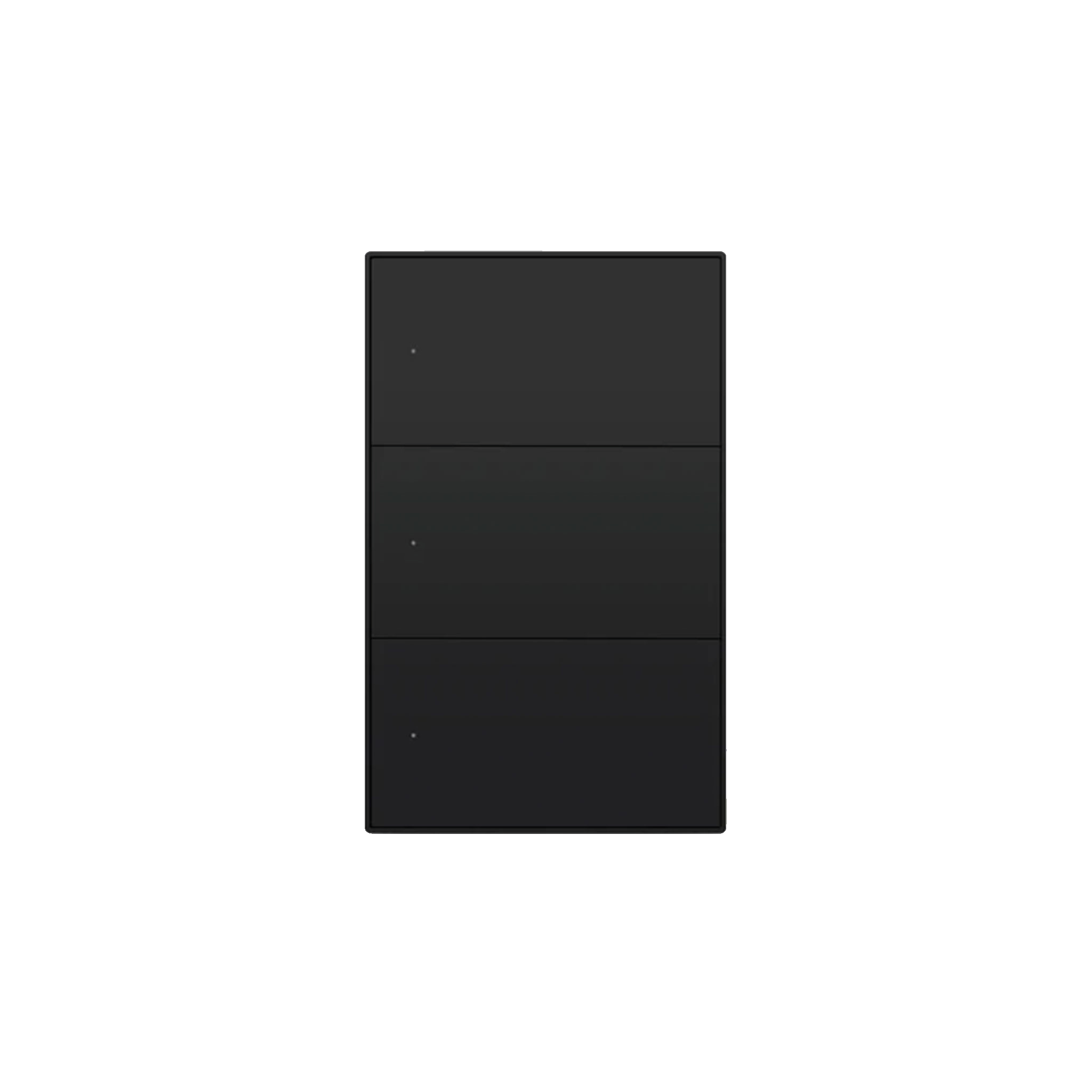 Zemismart - US Push Switch 2x4 Aluminium 3-Channel Black (Matter)