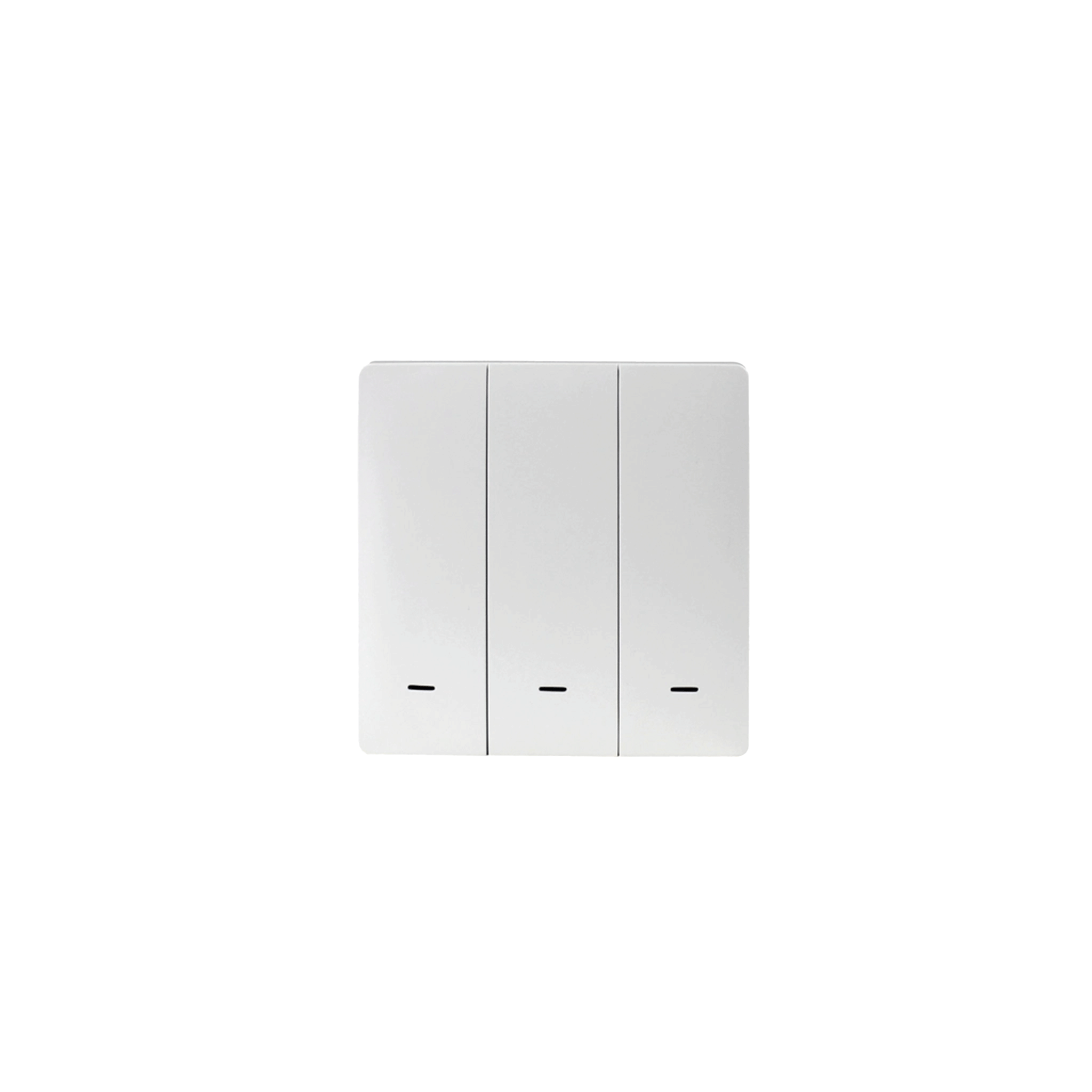 Zemismart - Wireless Push Switch 3x3 PVC 3-Channel White (Tuya Zigbee)