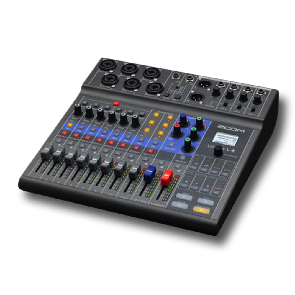 Zoom LiveTrak L-8 - Podcast and Music Mixer — view 1
