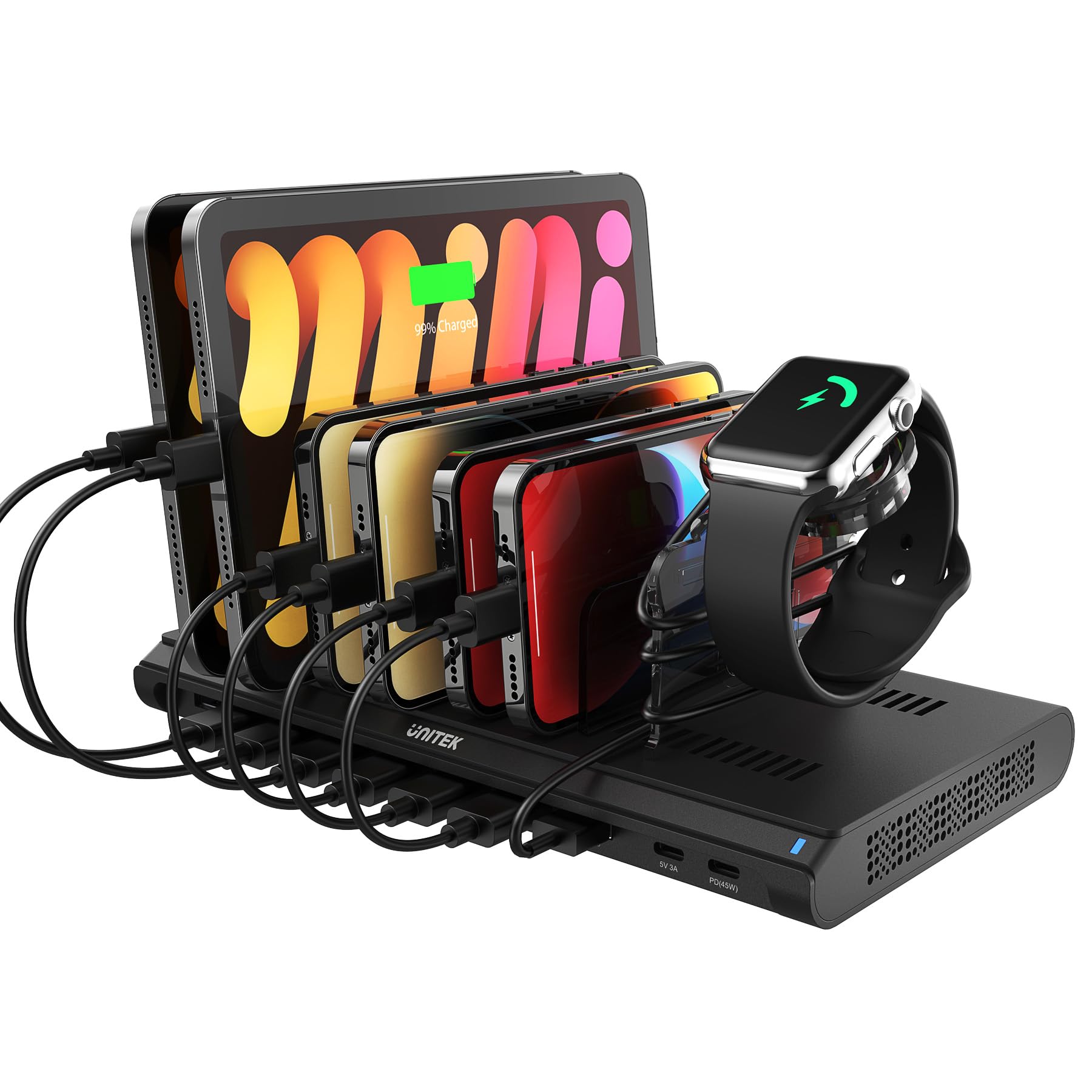 UNITEK 4-PORT USB3.0 HUB WITH BC1.2 CHARGING — view 1