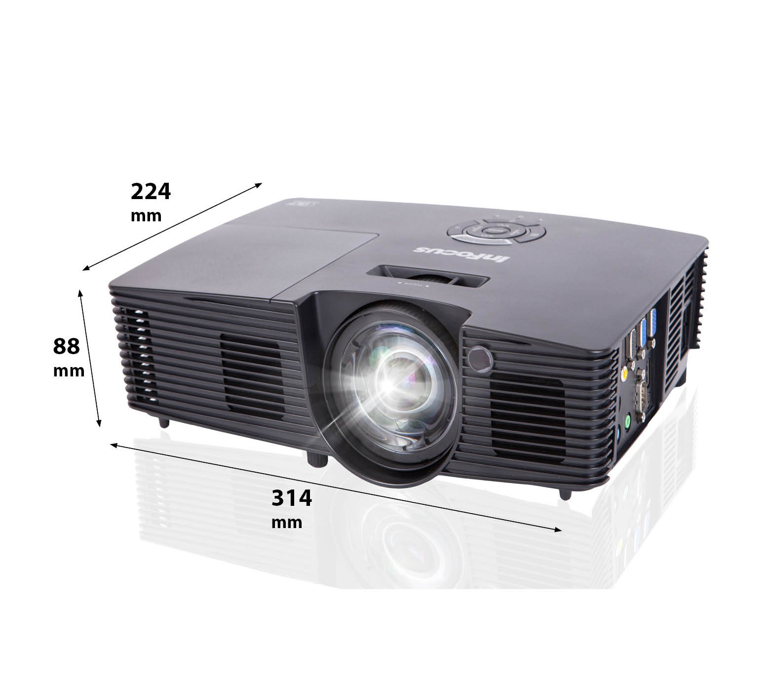 InFocus IN0026ST - 3,800 Lumens DLP Short Throw Projector — view 1