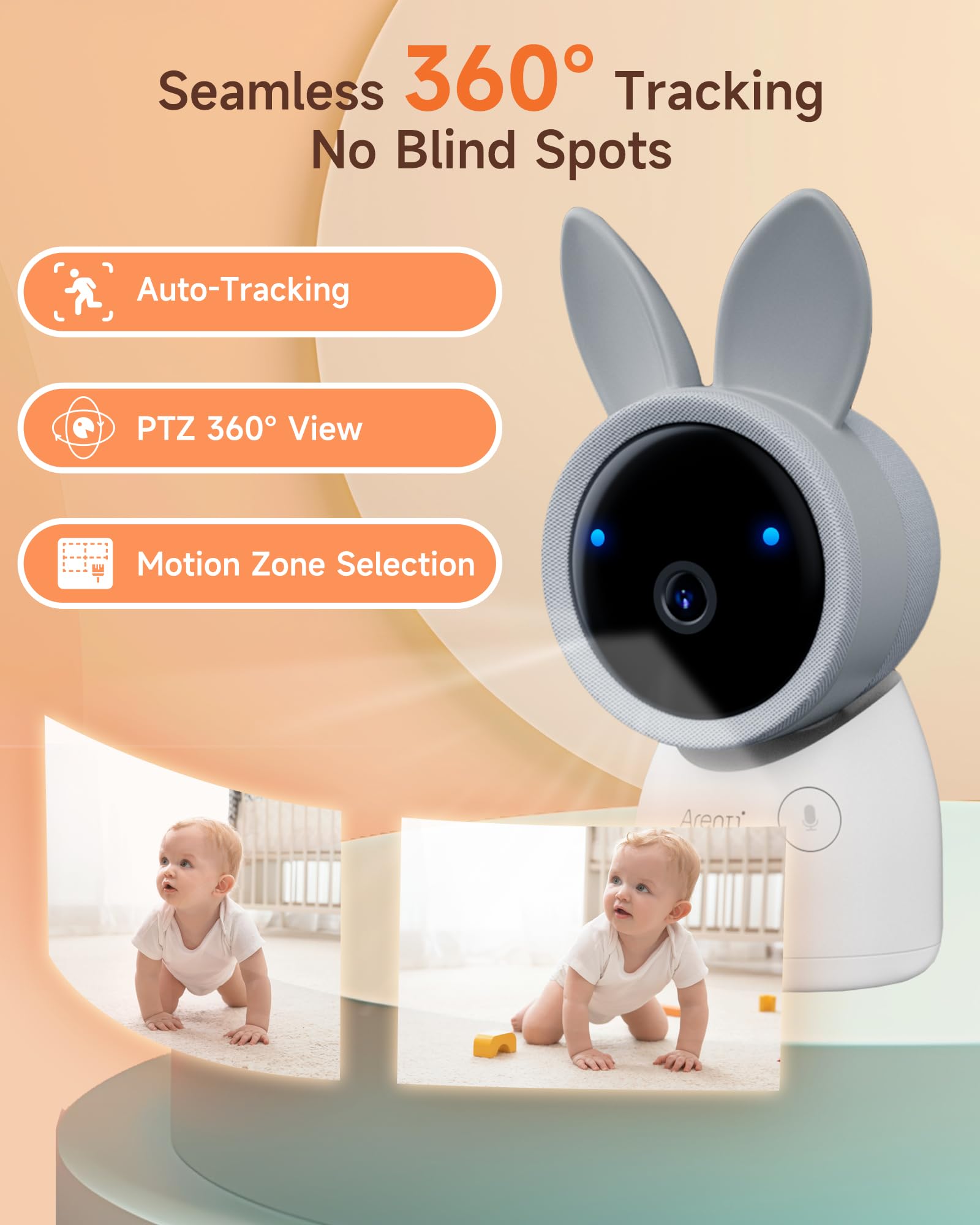 Arenti - M1 Indoor 1080P Wi-Fi Mini Camera and Baby Monitor — view 1