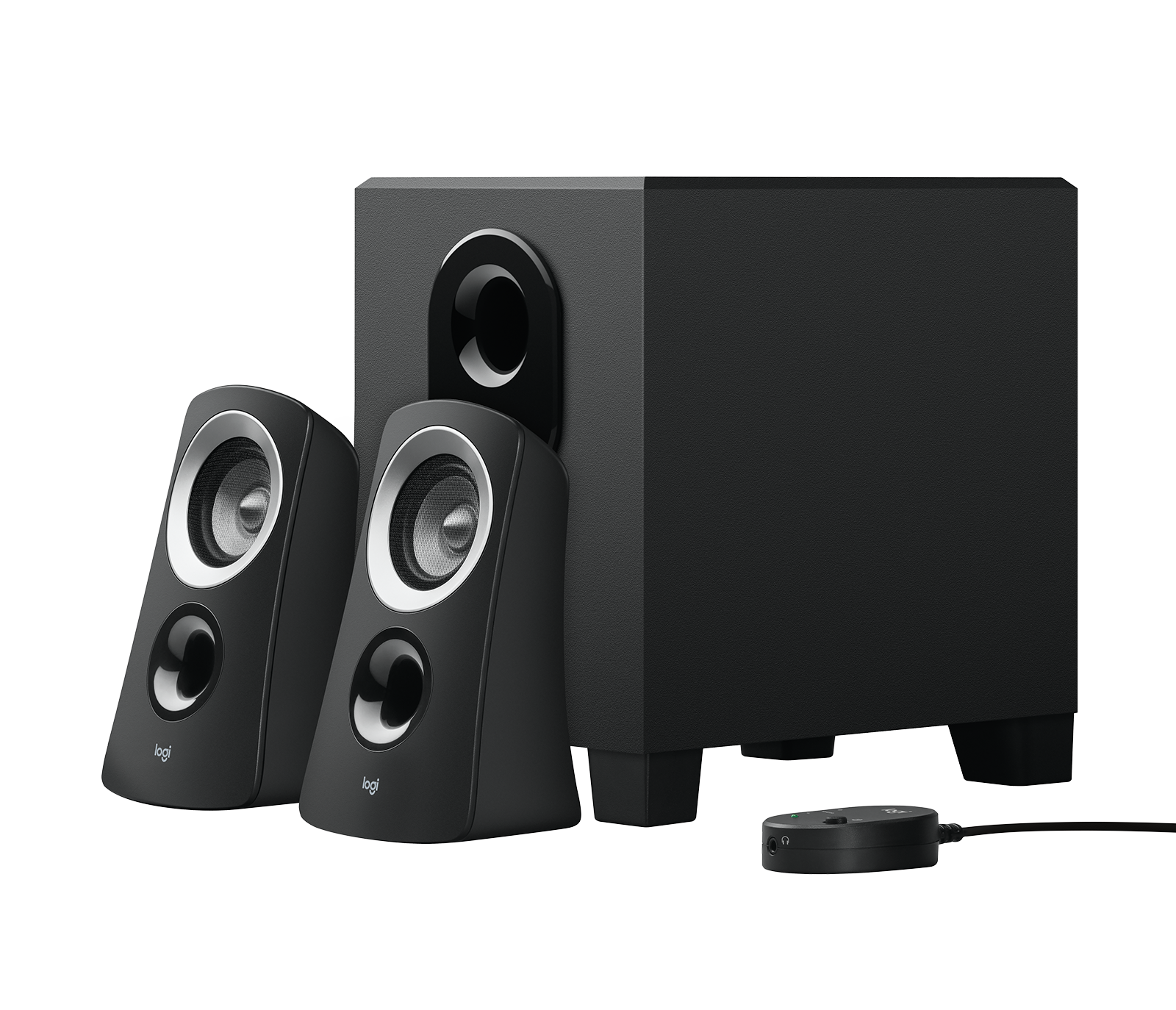 Logitech - Z313 2.1 Wired Speaker System for PC — view 1