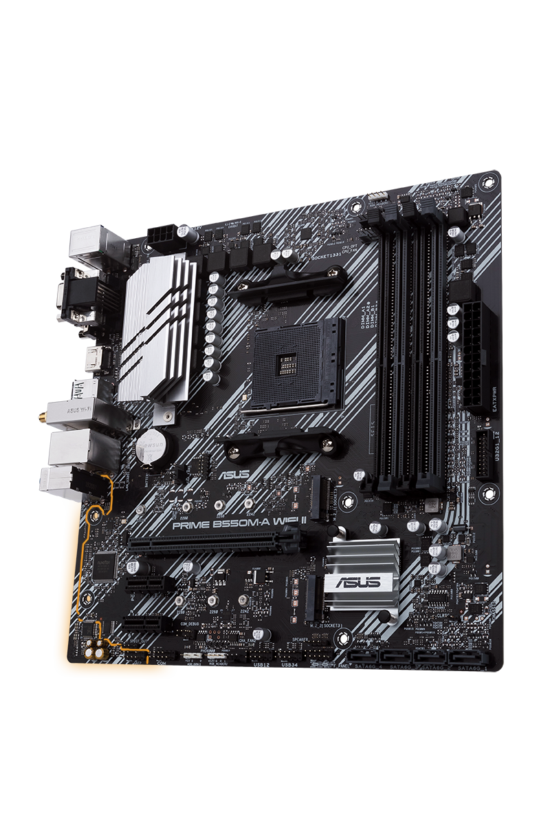 Asus - Prime A520M-K AMD AM4 Micro-ATX Motherboard — view 1