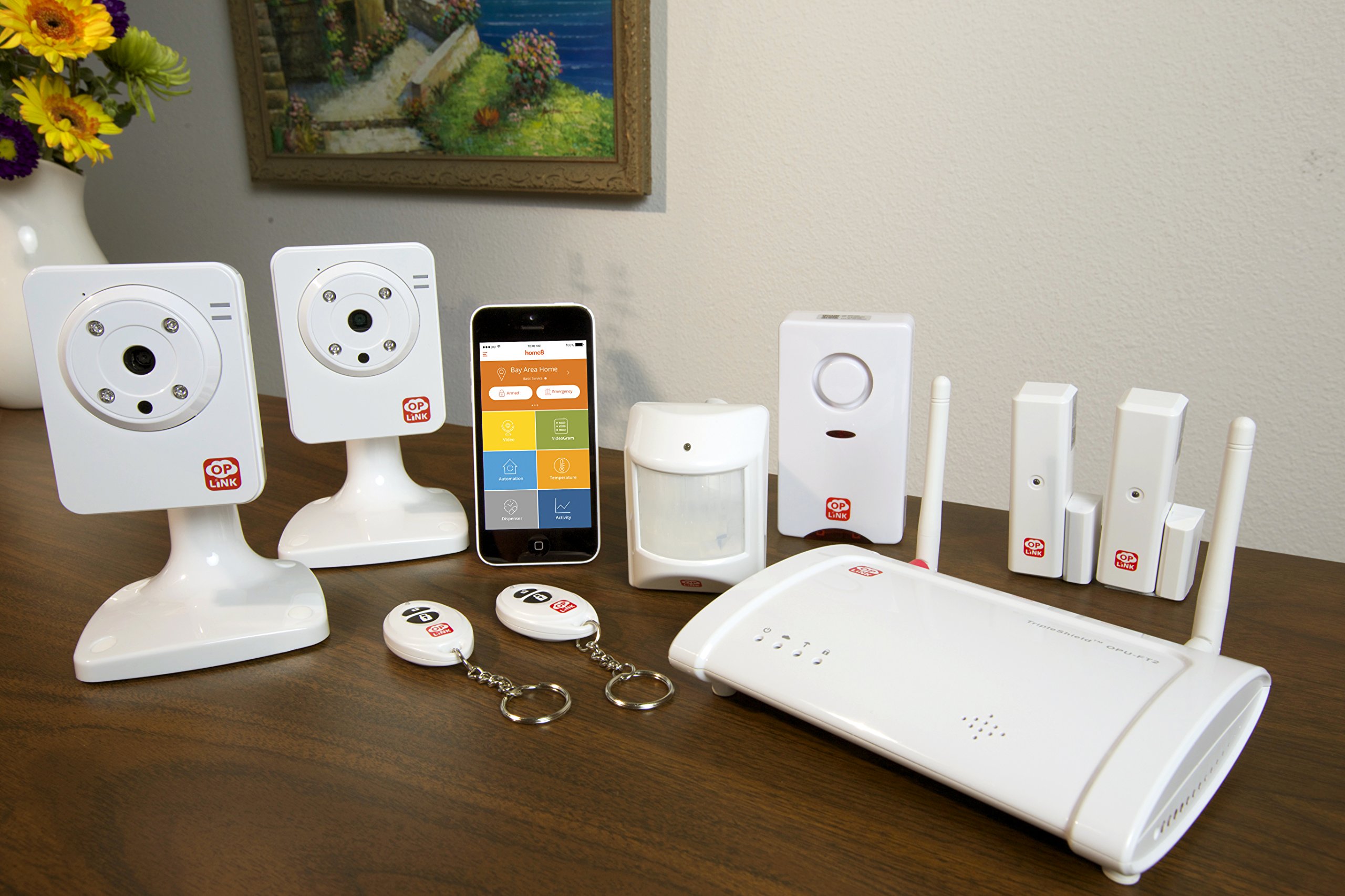 Oplink - Connected C1S3 Triple Shield Wireless Security System — view 1