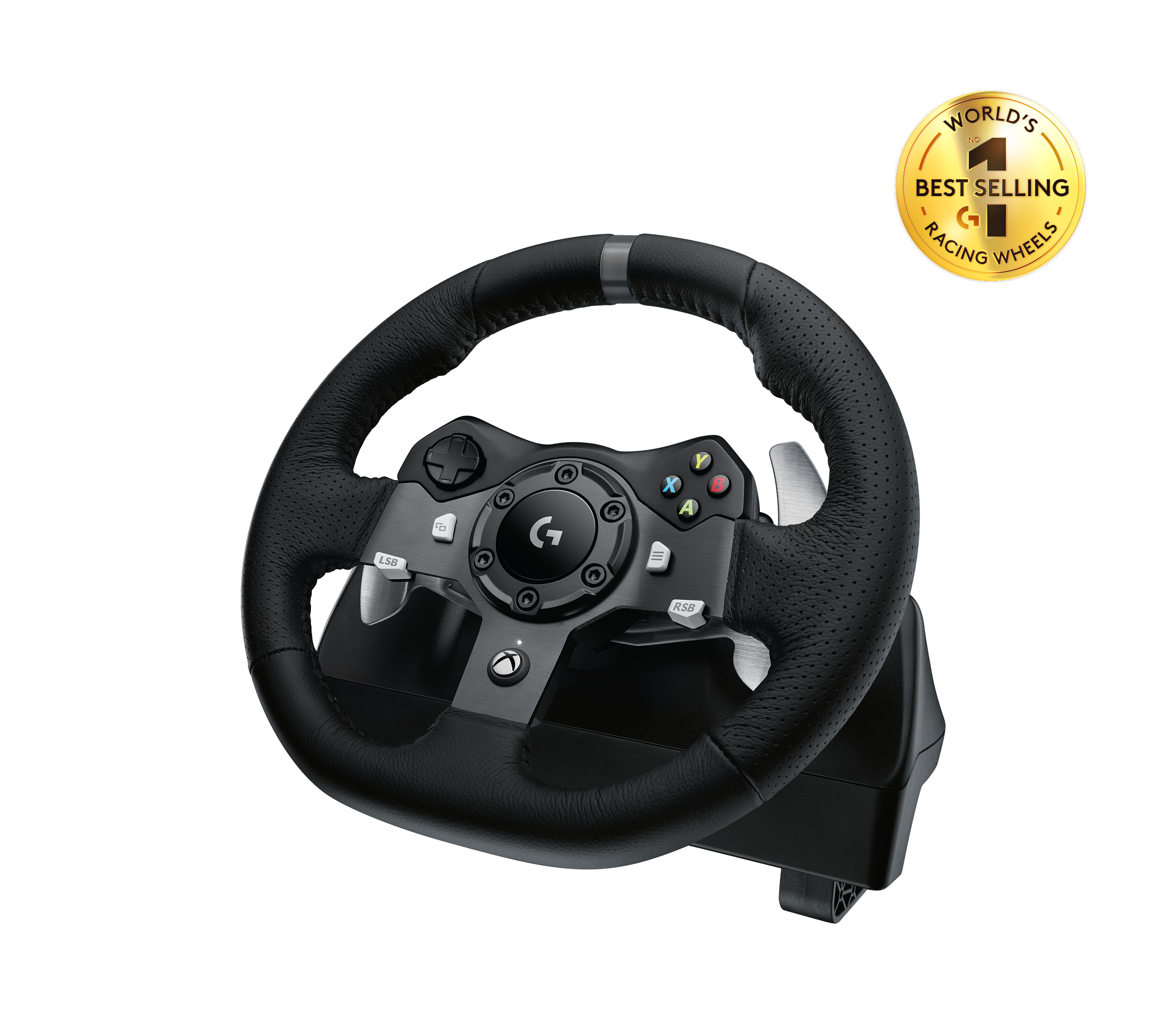 Logitech - G920 Driving Force Racing Wheel and Pedals — view 1