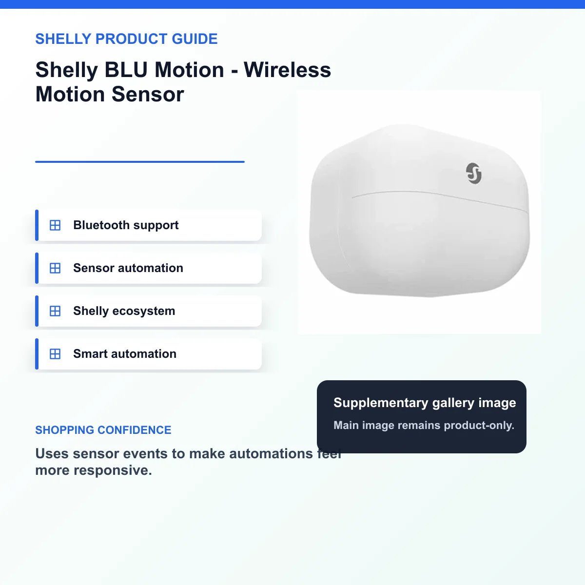 Shelly BLU Motion - Wireless Motion Sensor — view 3