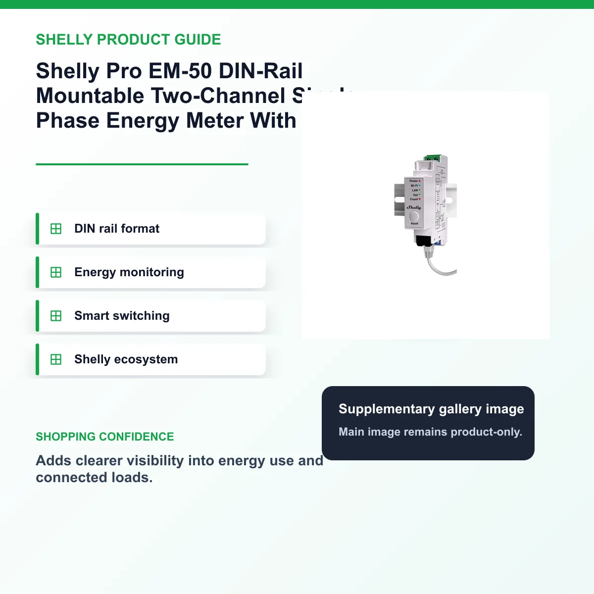 Shelly Pro EM-50 DIN-Rail Mountable Two-Channel Single Phase Energy Meter With Integrated Switch For Contactor Control — view 8