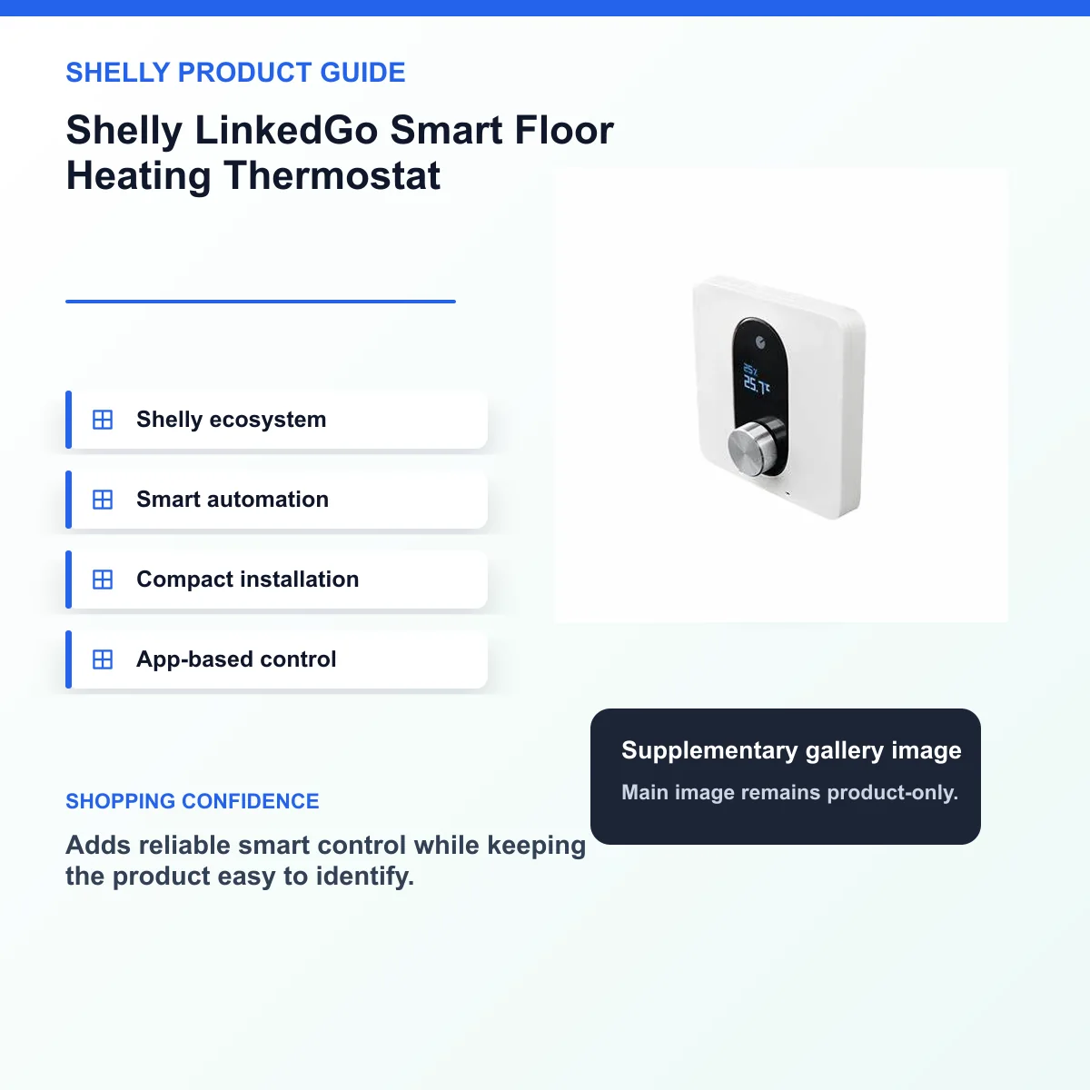 Shelly LinkedGo Smart Floor Heating Thermostat — view 8