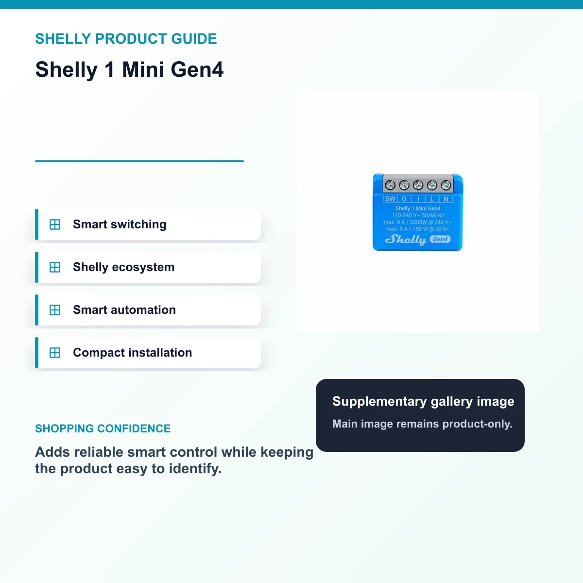 Shelly 1 Mini Gen4 — view 8