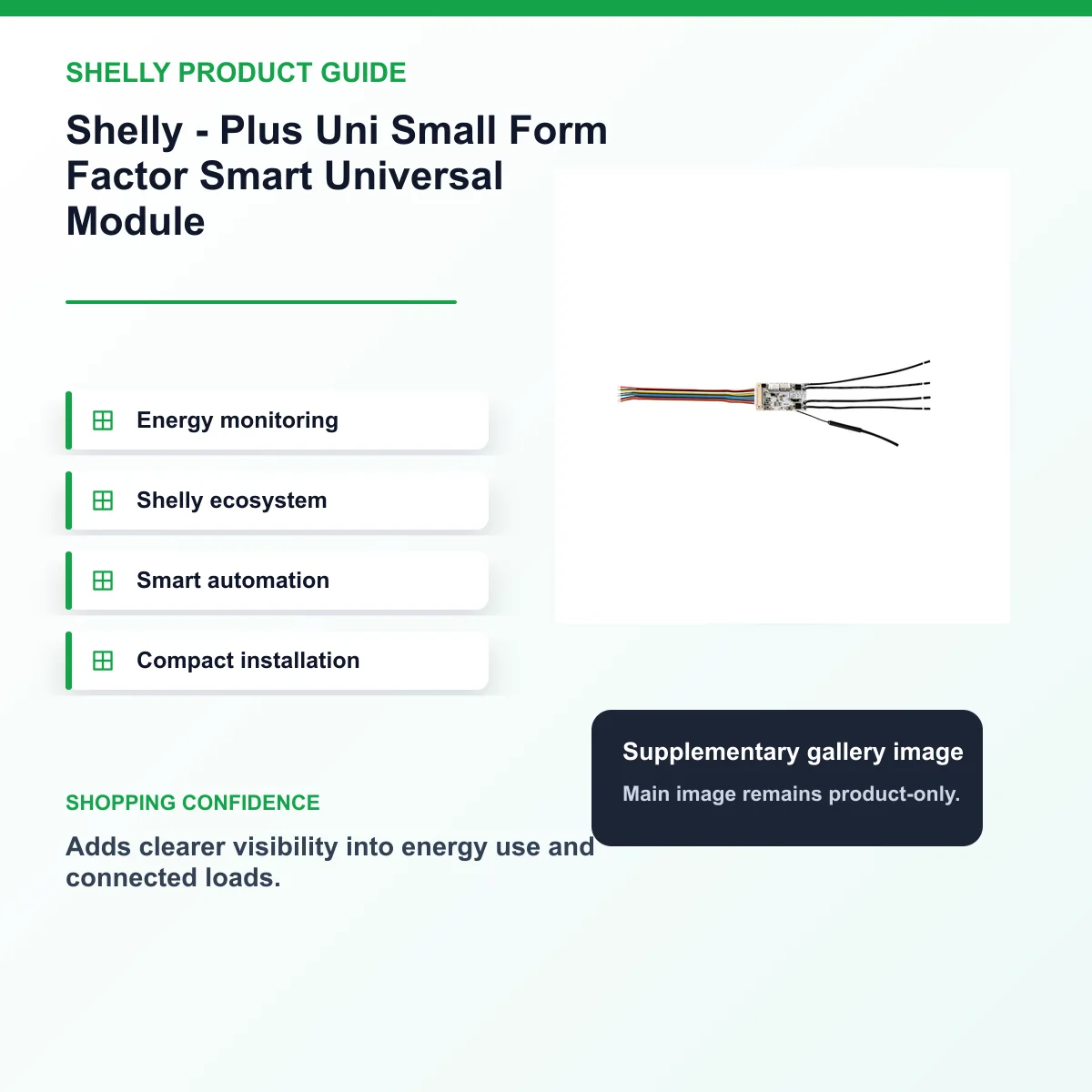 Shelly - Plus Uni Small Form Factor Smart Universal Module — view 2