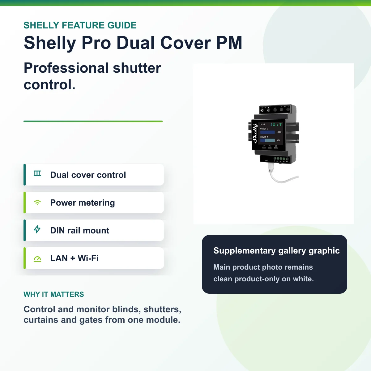 Shelly Pro Dual Cover PM — view 8