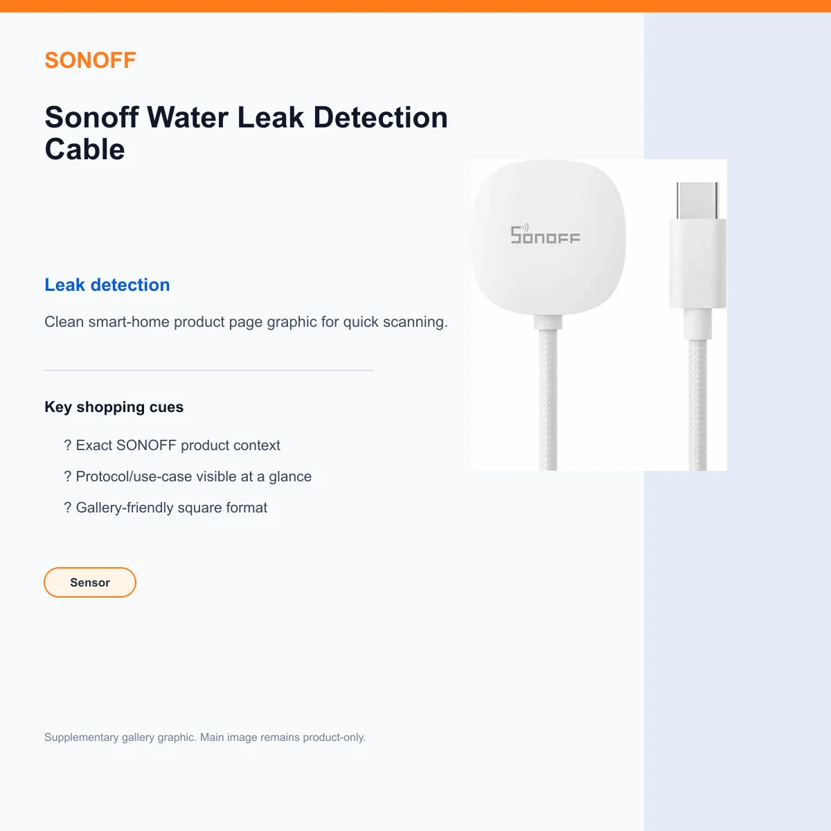 Sonoff Water Leak Detection Cable — view 8