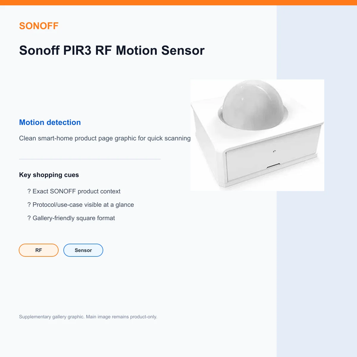 Sonoff PIR3 RF Motion Sensor — view 8