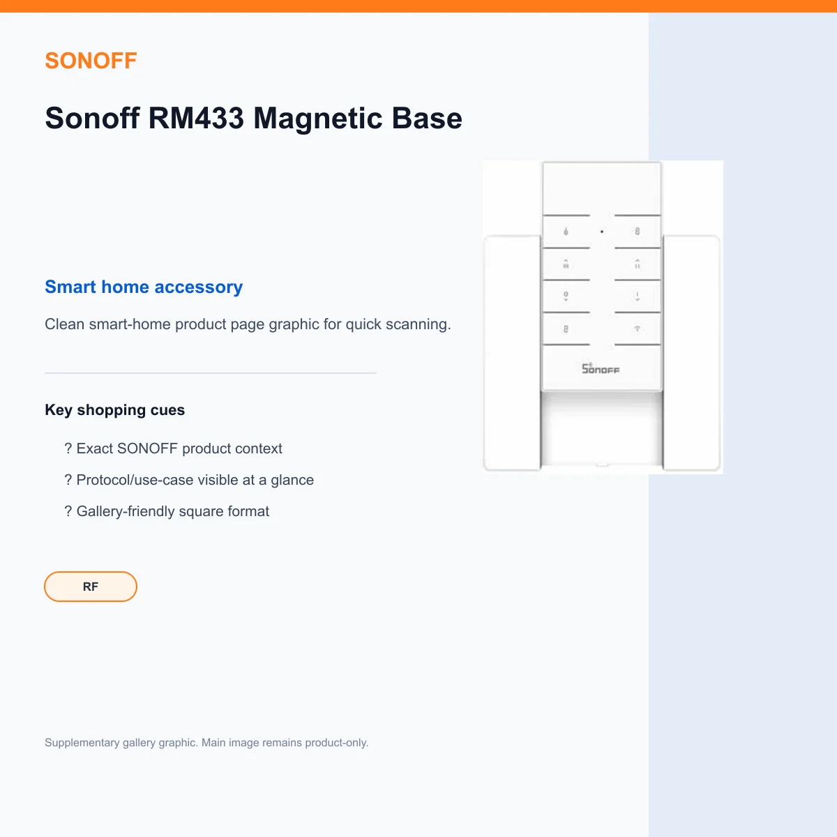 Sonoff RM433 Magnetic Base — view 8