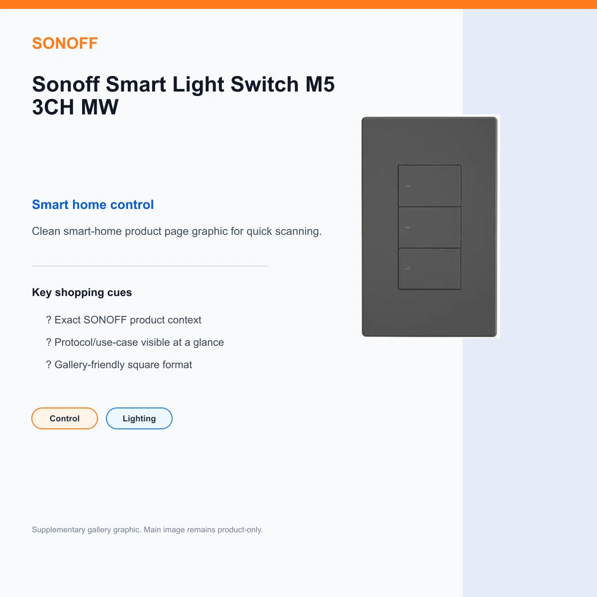 Sonoff Smart Light Switch M5 3CH MW — view 8