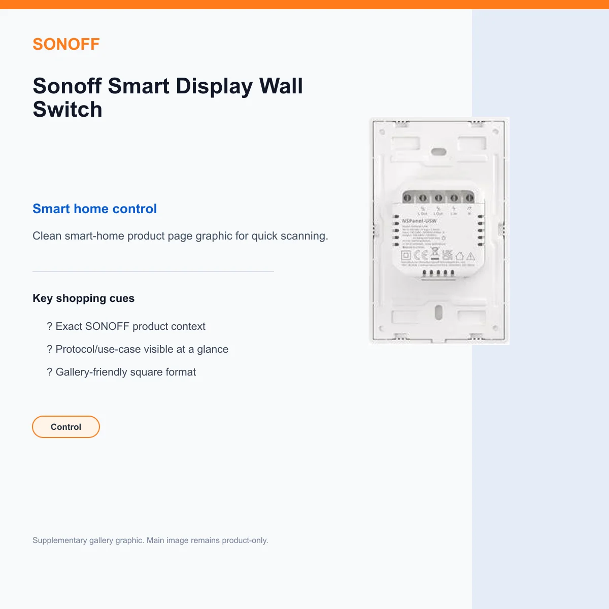 Sonoff Smart Display Wall Switch — view 8