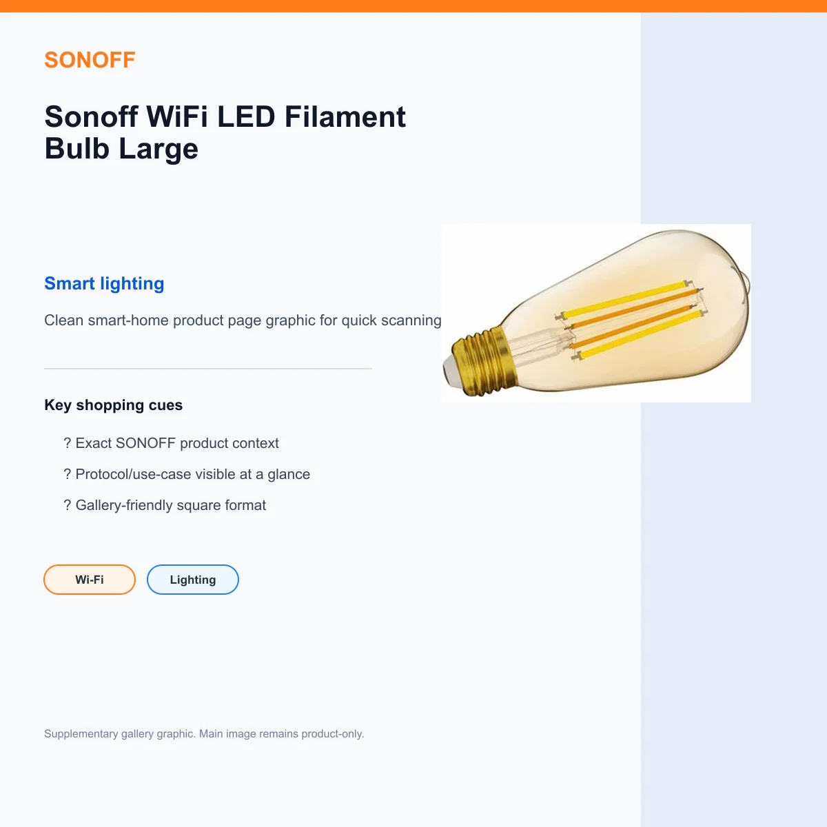 Sonoff WiFi LED Filament Bulb Large — view 8