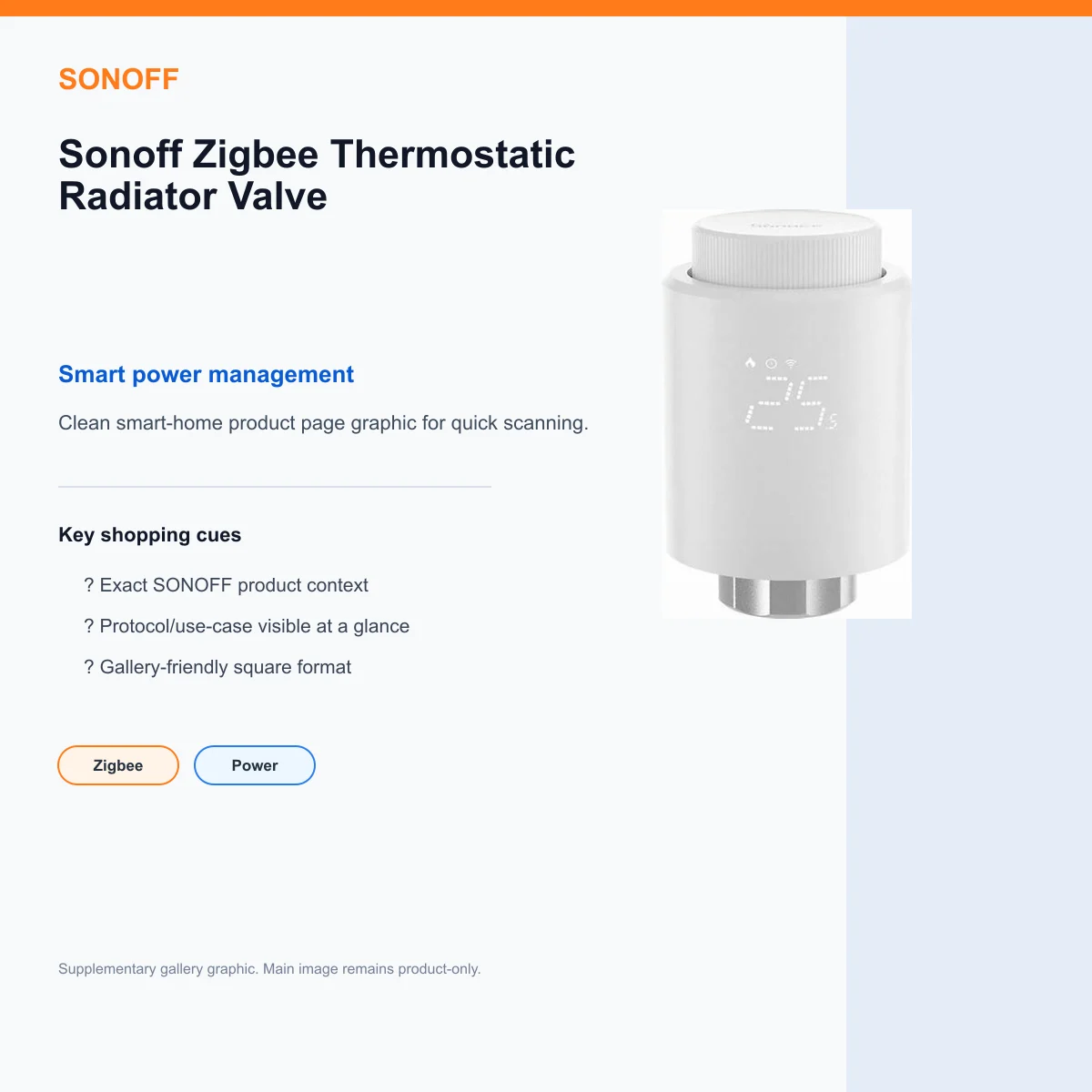 Sonoff Zigbee Thermostatic Radiator Valve — view 8