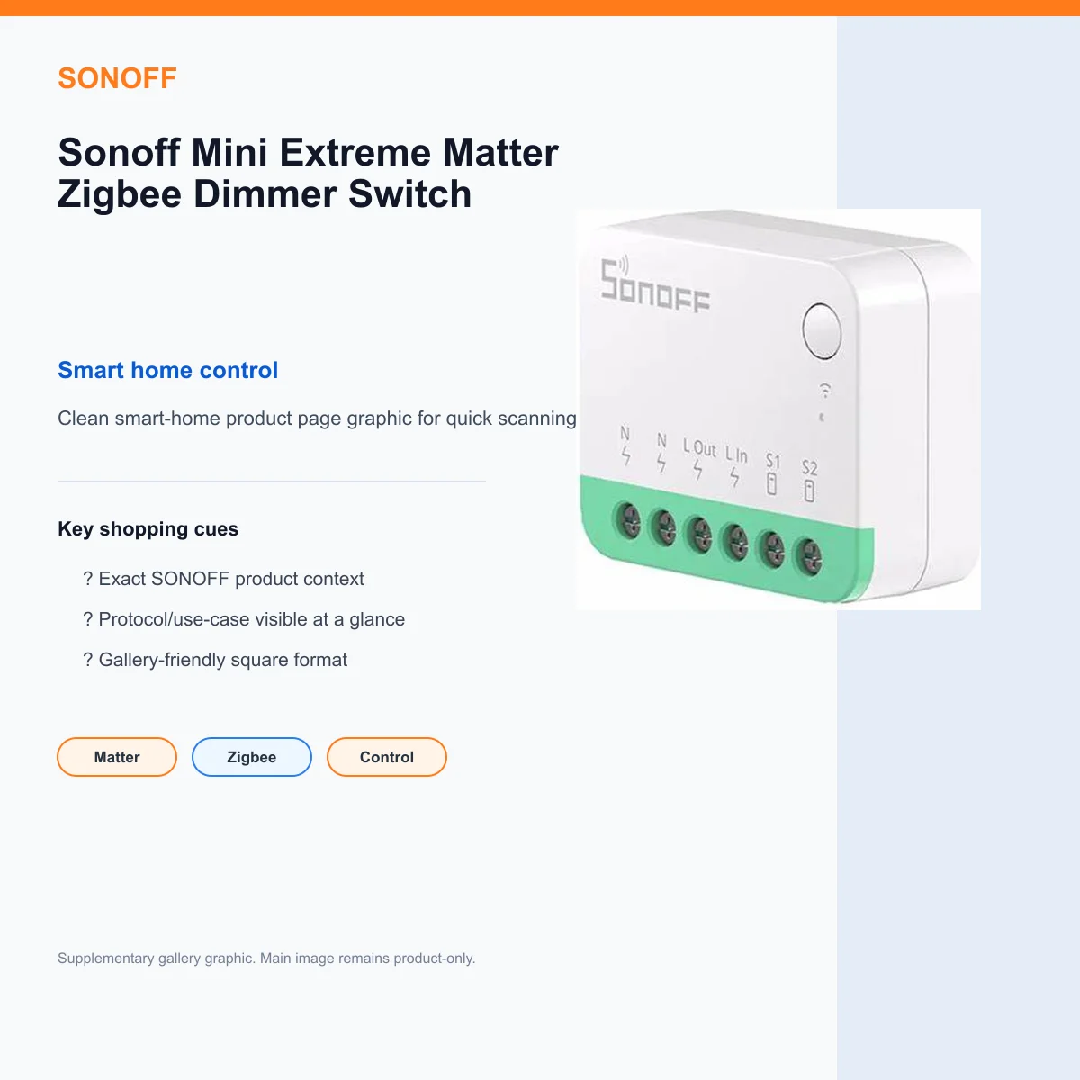 Sonoff Mini Extreme Matter Zigbee Dimmer Switch — view 8