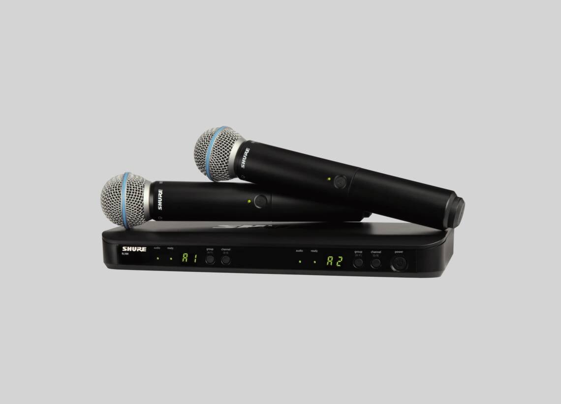 Shure BLX288E/B58-H8E - BLX Dual Vocal Wireless System with 2xBeta58
