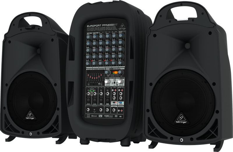 Behringer PPA2000BT - 2000W 8-Channel Portable PA System