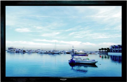 Grandview Fixed Frame 200" - Projector Screen Velvet Border 4:3
