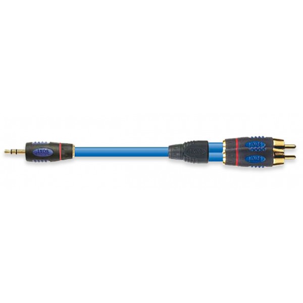 IXOS XHA-205 - 3.5mm Mini Jack-2 RCA PC-OFC Mylar Foil Shielded - 1.5 Meter