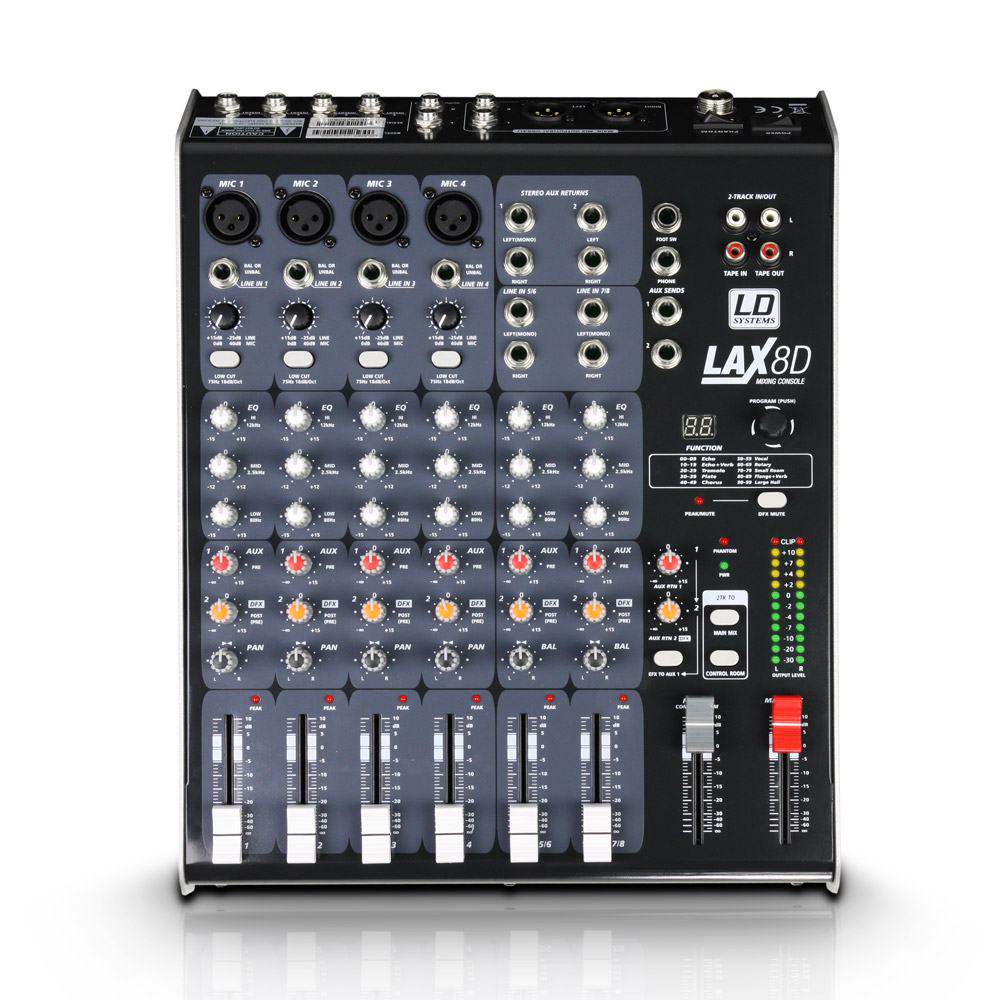 LD systems LAX 8 D  8-channel mixer with DSP