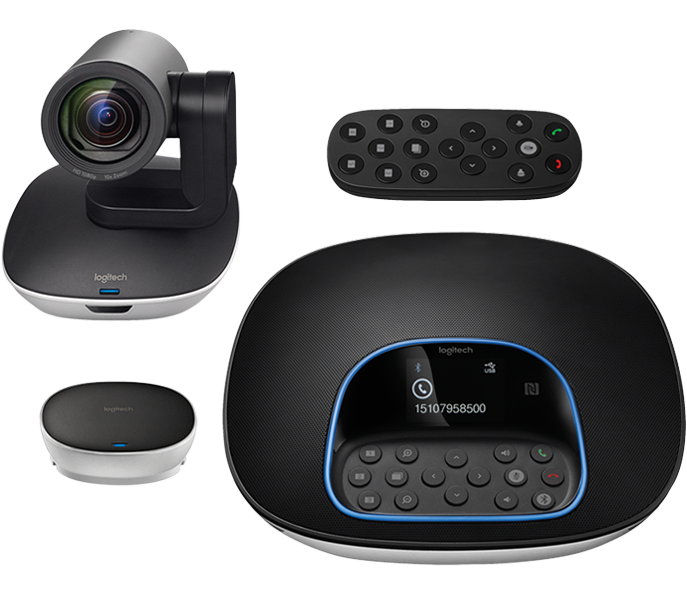Logitech - Group Affordable Video Conferencing System for Mid to Large-sized Meeting Rooms
