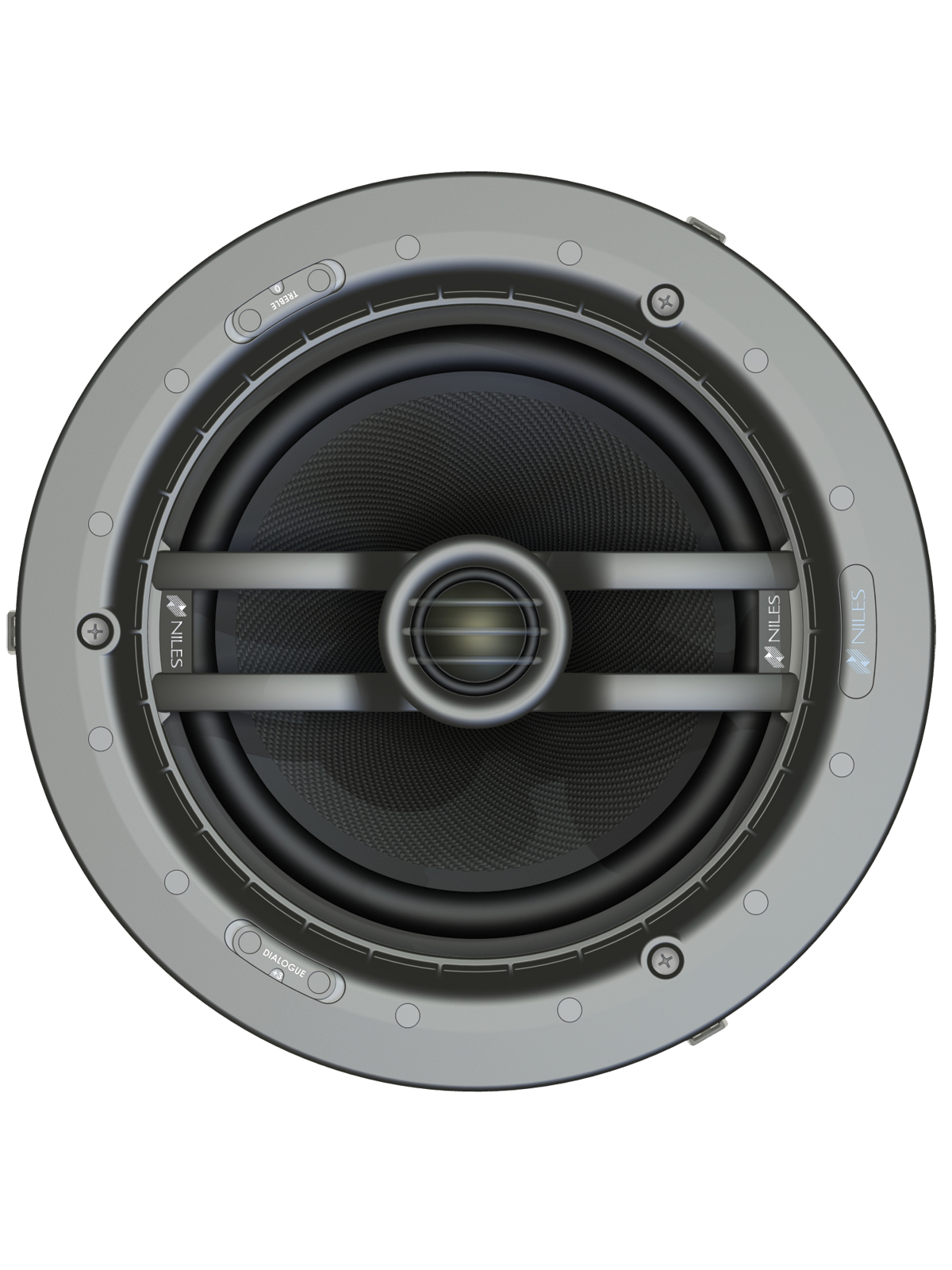 Niles CM8PR - Two-Way Ceiling Speaker with Pivoting Tweeter - Each