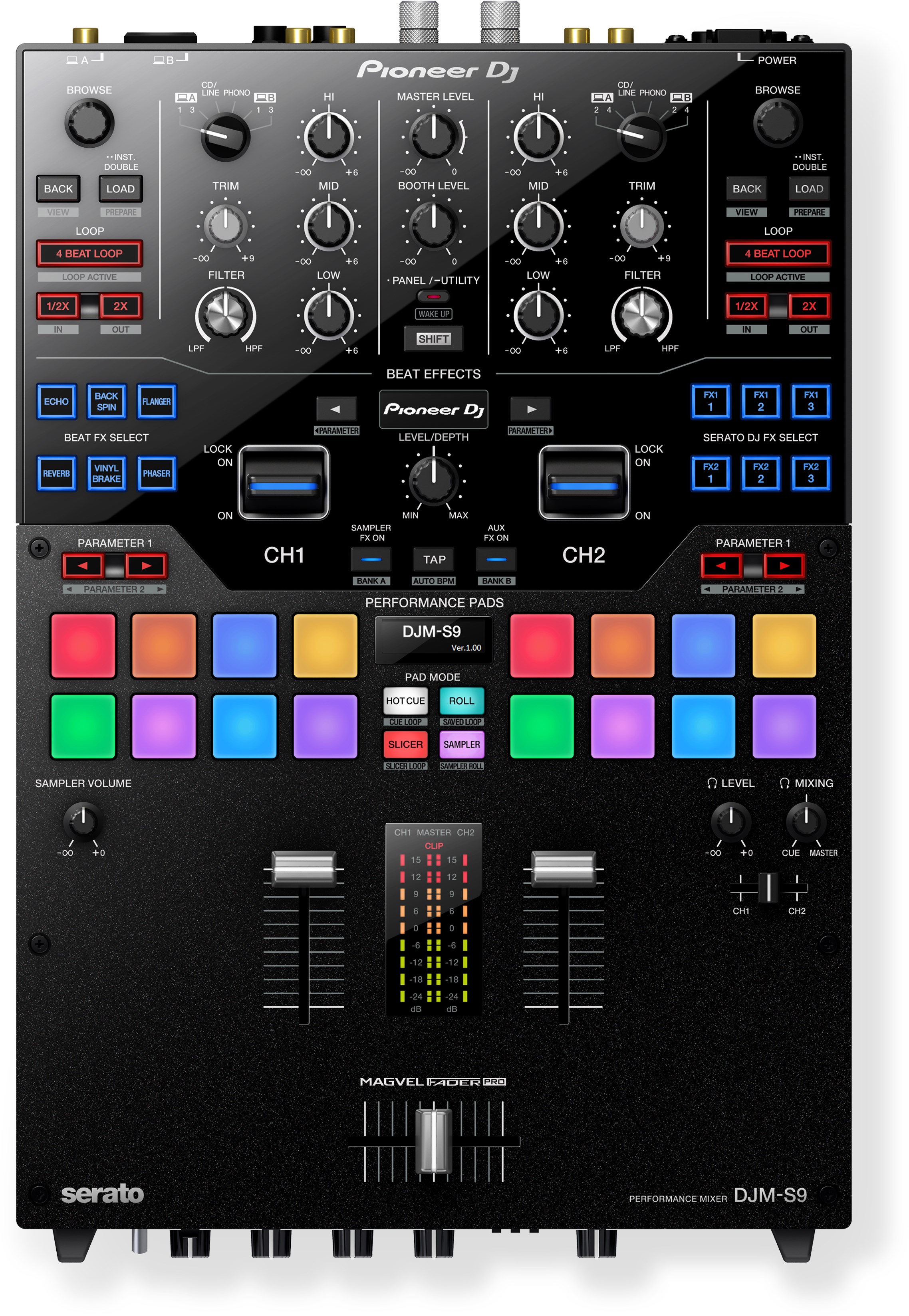 Pioneer DJM-S9 - Two Channel Battle mixer for Serato DJ