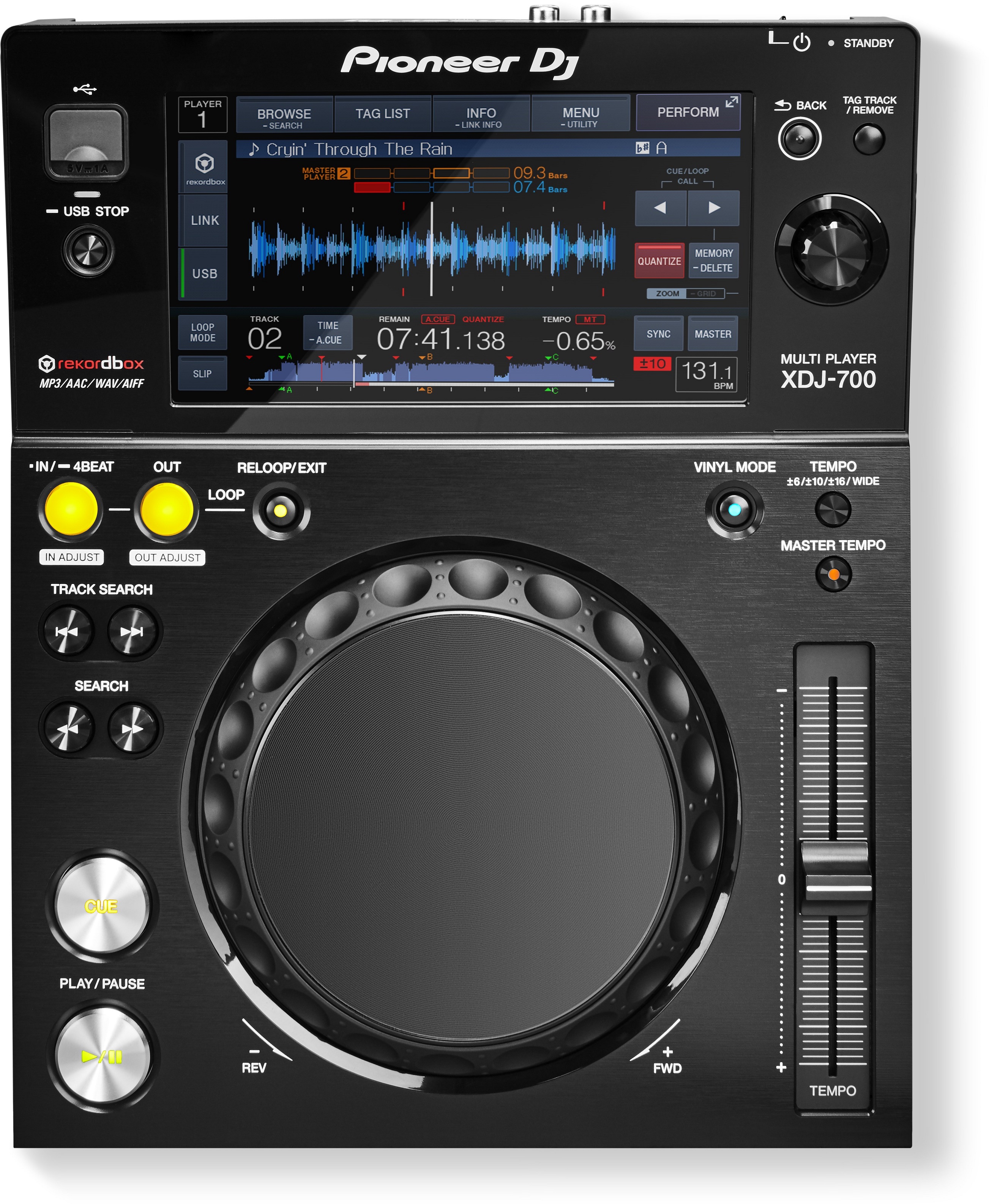 Pioneer XDJ-700 - Rekordbox Compatible Compact Digital Deck