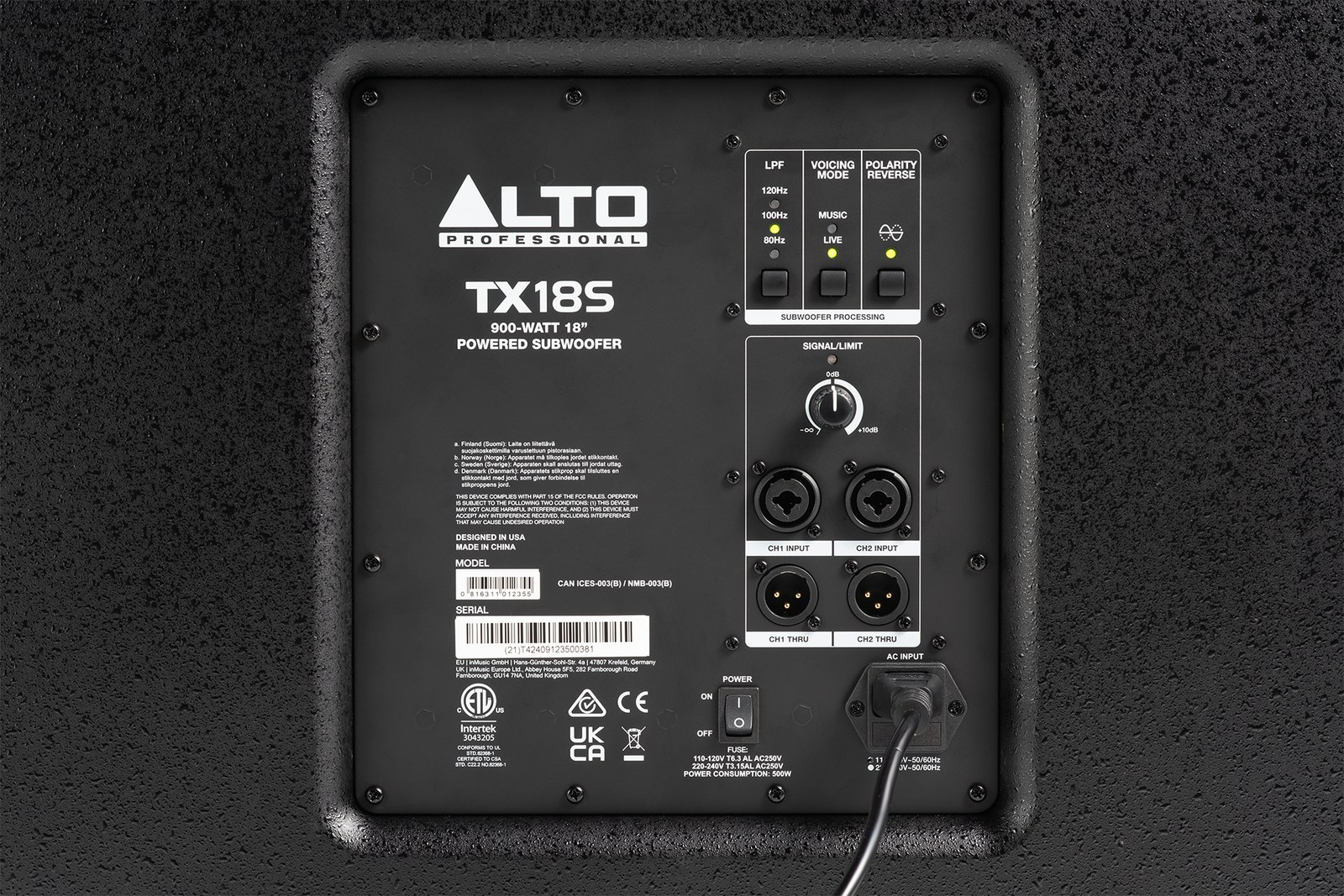 Alto Professional TX18S 900 W 18" Powered PA Subwoofer — view 4