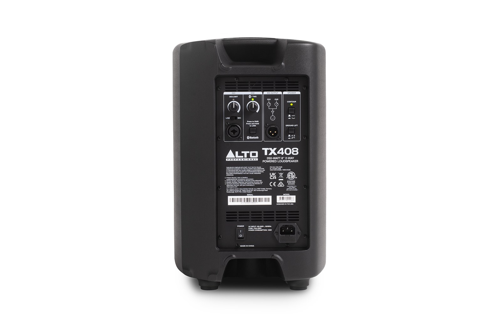 Alto Professional TX408 350 W 8" Powered PA Speaker with Bluetooth — view 4