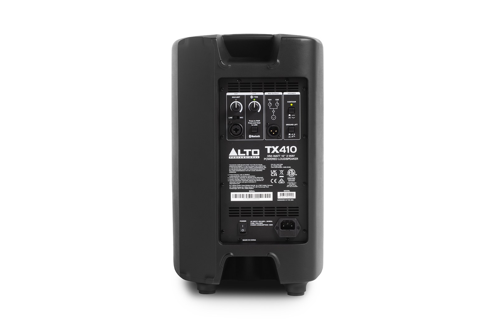Alto Professional TX410 350 W 10" Powered PA Speaker with Bluetooth — view 3