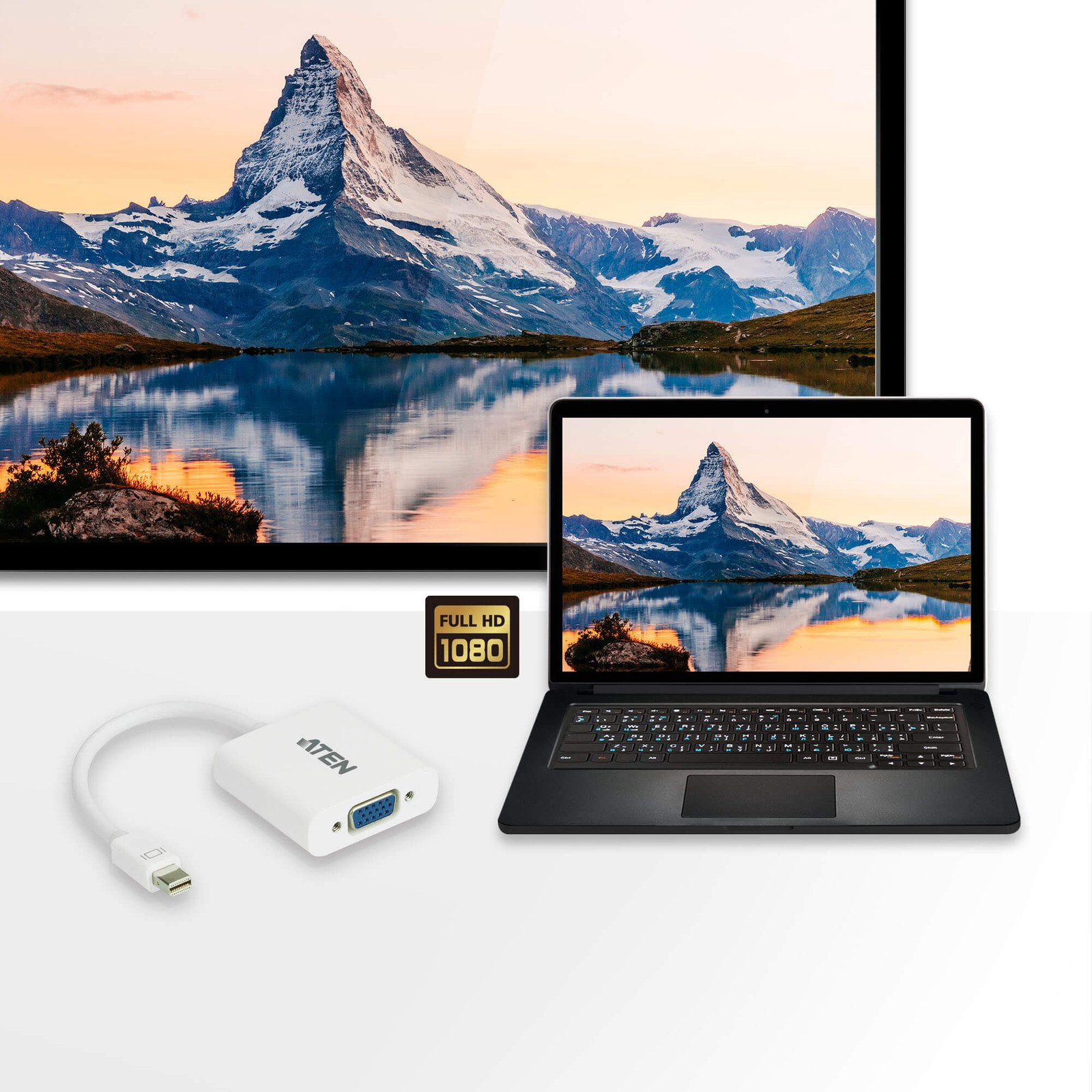 Aten Converter, Mini Displayport to VGA - VC920