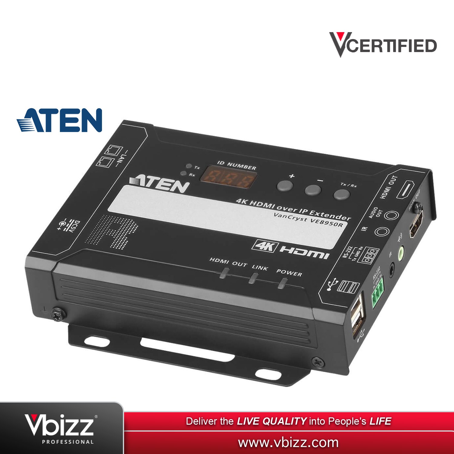 Aten Extender, HDMI Over IP, Receiver - VE8950R