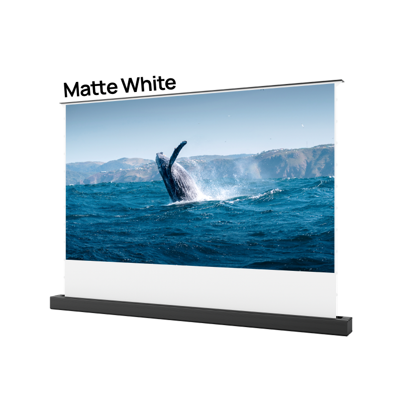 AWOL 100inch Matte White Motorized Floor Rising Screen