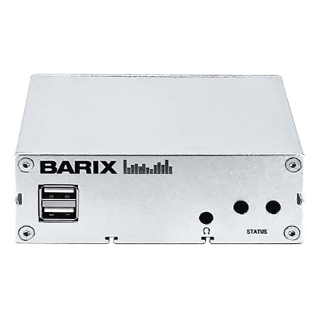 Barix Annuncicom MPI400 - The Annuncicom MPI400 is a versatile Audio over IP device designed to serve as an end point or gateway between IP based intercom (VoIP/SIP or streaming) and traditional paging/intercom systems, microphone/speakers or an amplifier