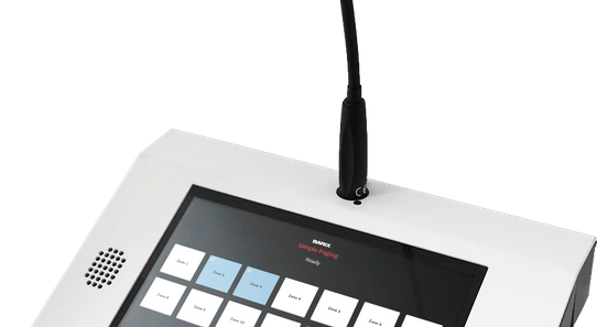 Barix Annuncicom PS Touch - Barix universal TCP/IP connected intercom station for use in IP Intercom, Paging and VoIP applications. Connects directly to the network via a 10/100Mbps network connection, and is POE powered.  The PS Touch is equipped with a
