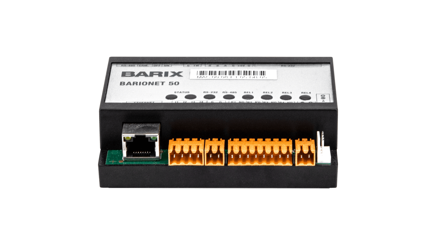 Barix Barionet IO12 - Barix input/output Module for Barionet 50 & 100 - 12 Channel Din rail Mount, Modbus/RTU via RS485 serial port