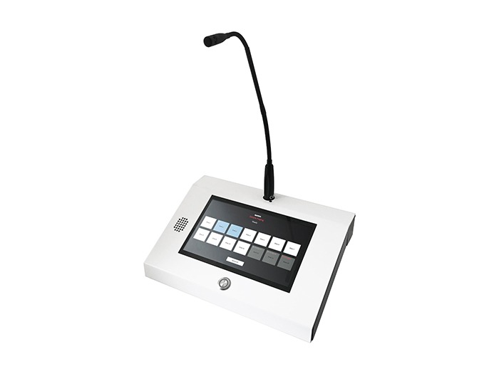 Barix Paging Station PS1 - Barix Desktop IP Paging and Intercom Station with built-in speaker and microphone, PoE powered