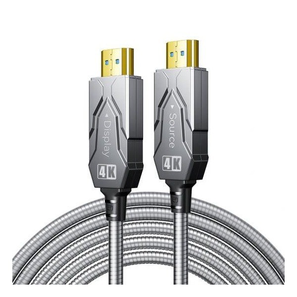 DTech - Armoured Fibre Cable, 50m, HDMI, V2.0, 4K resolution - HF2050K — view 1