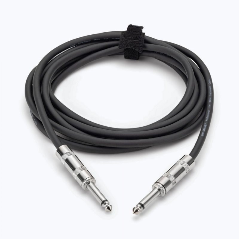 On-Stage IC-10 Instrument Cable (QTR-QTR, 10') — view 1