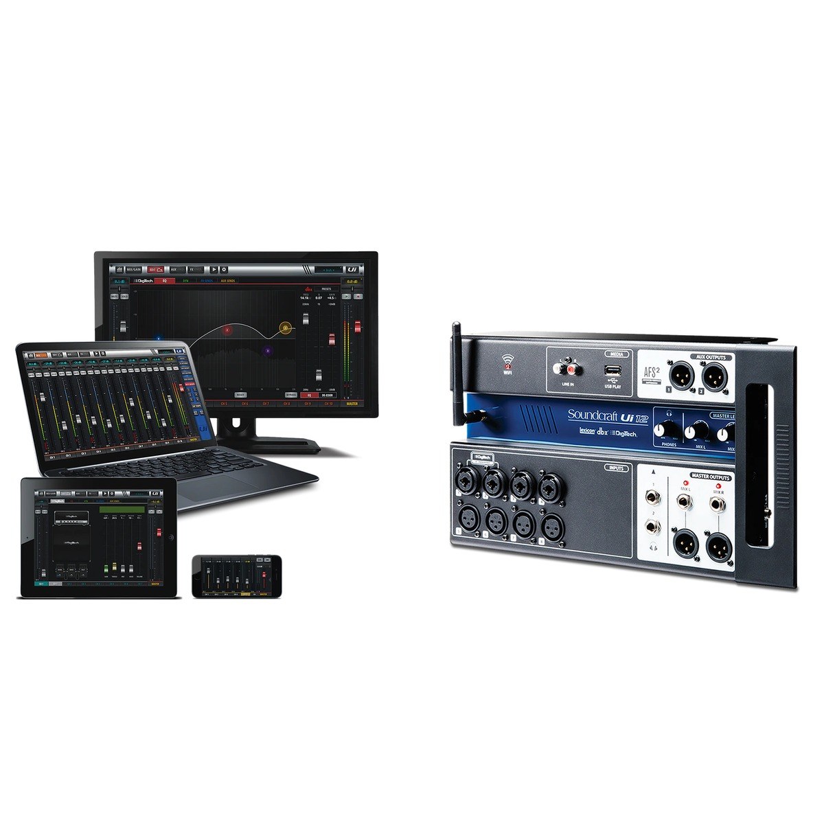 Soundcraft Ui12 12-Input Remote-Controlled Digital Mixer — view 1